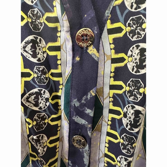 EMILIO PUCCI(エミリオプッチ)のエミリオプッチ　シルク100ブラウス美品（1221） レディースのトップス(シャツ/ブラウス(長袖/七分))の商品写真