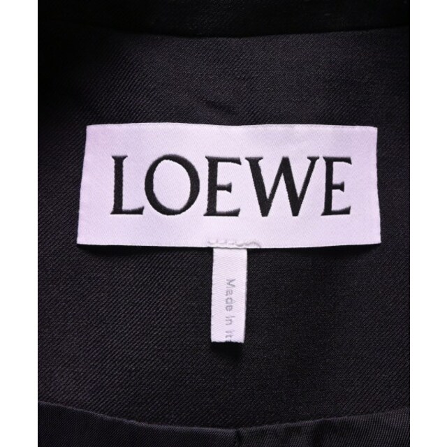 LOEWE(ロエベ)のLOEWE ロエベ テーラードジャケット 42(XS位) 黒 【古着】【中古】 メンズのジャケット/アウター(テーラードジャケット)の商品写真