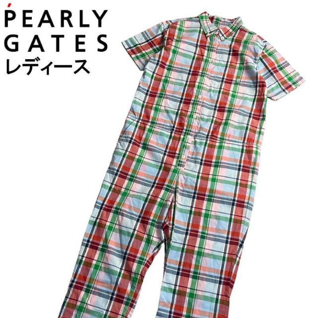 PEARLY GATES パーリーゲイツ つなぎ 1 チェック柄 | フリマアプリ ラクマ