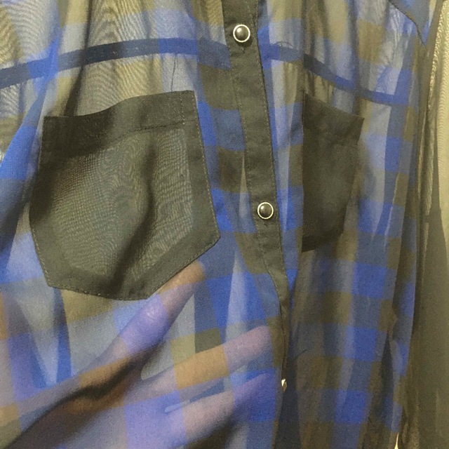 しまむら(シマムラ)のしまむら　大きいサイズ　チェックシャツ　4L レディースのトップス(シャツ/ブラウス(長袖/七分))の商品写真