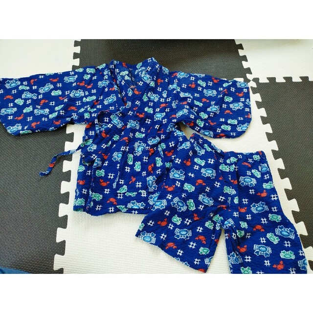 甚平　男の子　110〜120 キッズ/ベビー/マタニティのキッズ服男の子用(90cm~)(甚平/浴衣)の商品写真