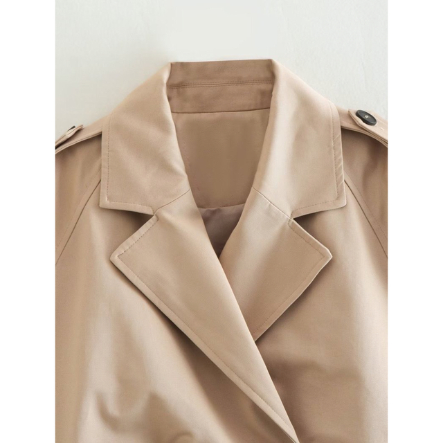 ショート丈 epine オーバーサイズクロップドトレンチコートzara ザラ