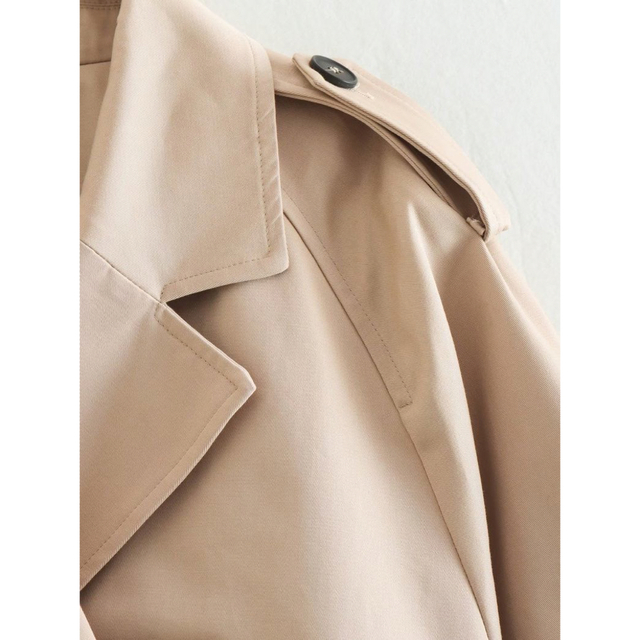 ショート丈 epine オーバーサイズクロップドトレンチコートzara ザラ
