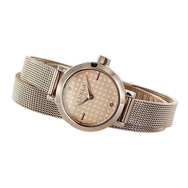 Furla(フルラ)のフルラ レディース 腕時計 VITTORIA 20mm ローズゴールド メッシュ レディースのファッション小物(腕時計)の商品写真