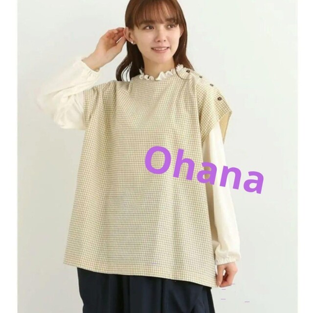 SM2(サマンサモスモス)のOhana  オハナ   ナチュラルチェックベスト レディースのトップス(ベスト/ジレ)の商品写真