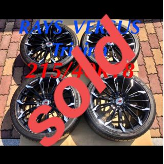 18インチ レイズ ベルサス トリアイナ 215/40R18 215/40/18の通販 by
