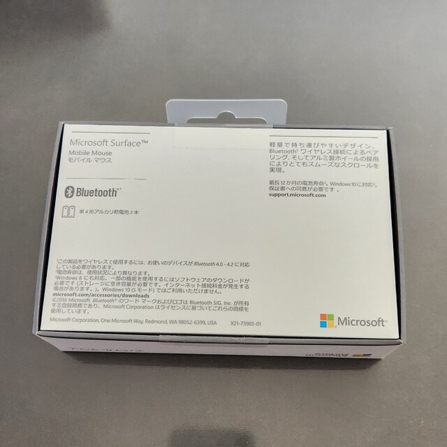 Microsoft(マイクロソフト)のMicrosoft surface モバイルマウス スマホ/家電/カメラのPC/タブレット(PC周辺機器)の商品写真