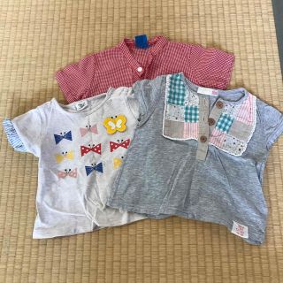 オリーブデオリーブ(OLIVEdesOLIVE)の女の子向けトップス３点セット　70〜80サイズ　メーカー色々(Ｔシャツ)