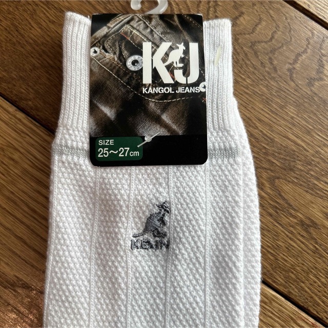 KANGOL(カンゴール)の【カンゴール】メンズ靴下　ソックス　白　25〜27㎝　新品未使用 メンズのレッグウェア(ソックス)の商品写真
