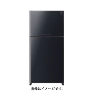 シャープ(SHARP)のSHARP シャープ 冷蔵庫 2ドア SJ-60H 600L ブラック(冷蔵庫)