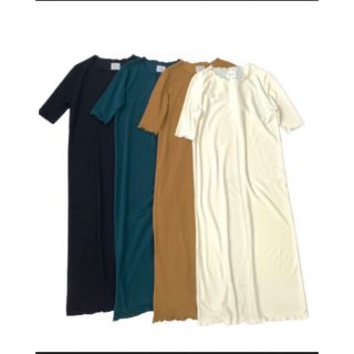 トゥデイフル(TODAYFUL)のagawd   Mellow Cut Rib Dress(ロングワンピース/マキシワンピース)