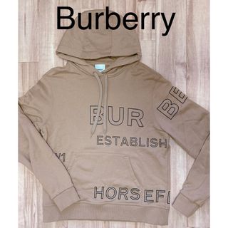 バーバリー(BURBERRY)のバーバリー　ホースフェリー　パーカー　ベージュ　s(パーカー)