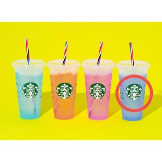 スタバ ミステリーカラーチェンジリユーザブルコールドカップ☆ブルー(タンブラー)