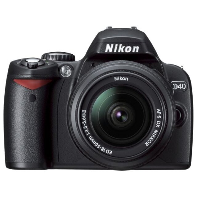 Nikon デジタル一眼レフカメラ D40 レンズキット ブラック D40BLK bme6fzu