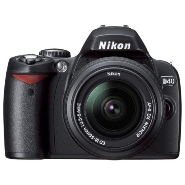 【中古】Nikon デジタル一眼レフカメラ D40 レンズキット ブラック D40BLK bme6fzu | フリマアプリ ラクマ