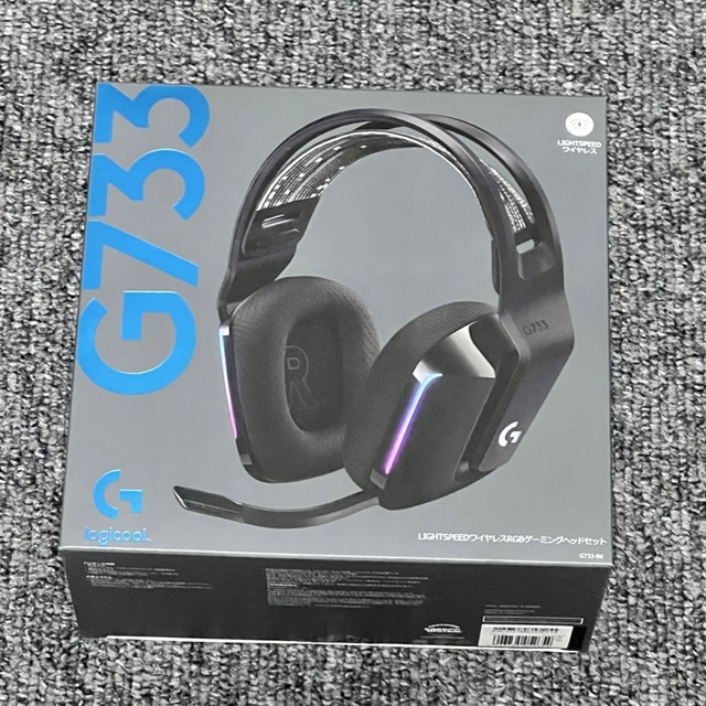 美品】Logicool ゲーミングヘッドセット G733-BKスマホ家電カメラ - PC