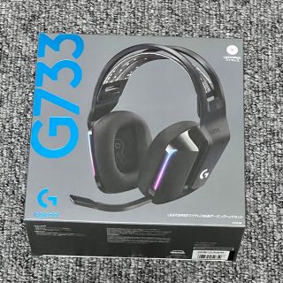 ロジクール(Logicool)の【美品】Logicool ゲーミングヘッドセット G733-BK(PC周辺機器)