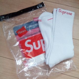 シュプリーム(Supreme)のSupreme ヘインズ クルー ソックス 1足(ソックス)