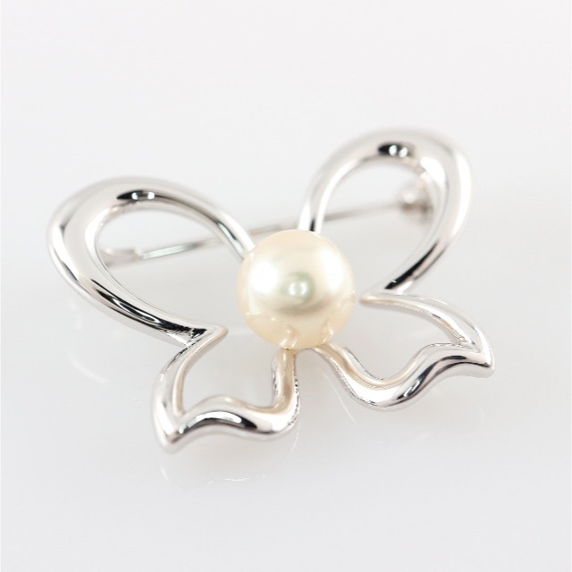 MIKIMOTO> 750(WG) パール ブローチ 8.1mm | lamegafm.cl