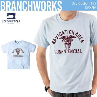 ブランチワークス(Branchworks)の日本製 Branchworks 綿100% フロッキープリント Tシャツ M(Tシャツ/カットソー(半袖/袖なし))