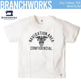 ブランチワークス(Branchworks)の日本製 Branchworks 綿100% フロッキープリント Tシャツ M(Tシャツ/カットソー(半袖/袖なし))