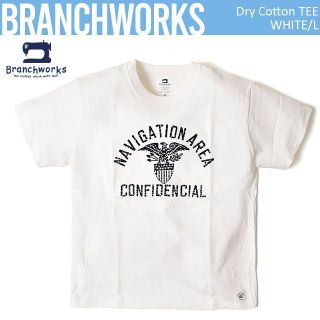 ブランチワークス(Branchworks)の日本製 Branchworks 綿100% フロッキープリント Tシャツ L(Tシャツ/カットソー(半袖/袖なし))