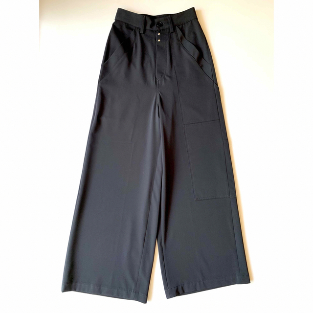 ◇試着のみ◇今期23ss◇ MM6 ブラック ワイドパンツ 36 注目ブランドの