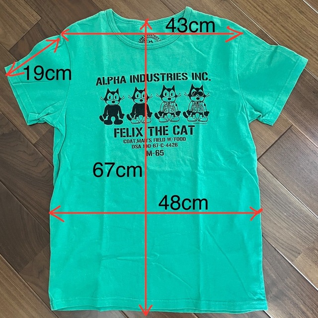 alpha(アルファ)のTシャツ　メンズ Mサイズ メンズのトップス(Tシャツ/カットソー(半袖/袖なし))の商品写真