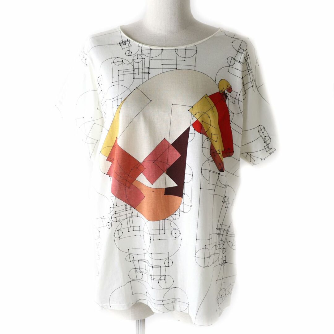 美品　HERMES  エルメス　リボン柄　Tシャツ