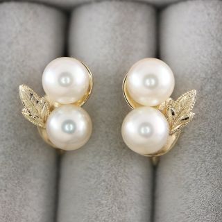 ミキモト(MIKIMOTO)の＜MIKIMOTO＞　K14　パール　イヤリング　5.8mm(イヤリング)