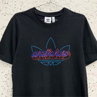 アディダス(adidas)のADIDAS ロゴ Tシャツ 黒 アディダス(Tシャツ/カットソー(半袖/袖なし))