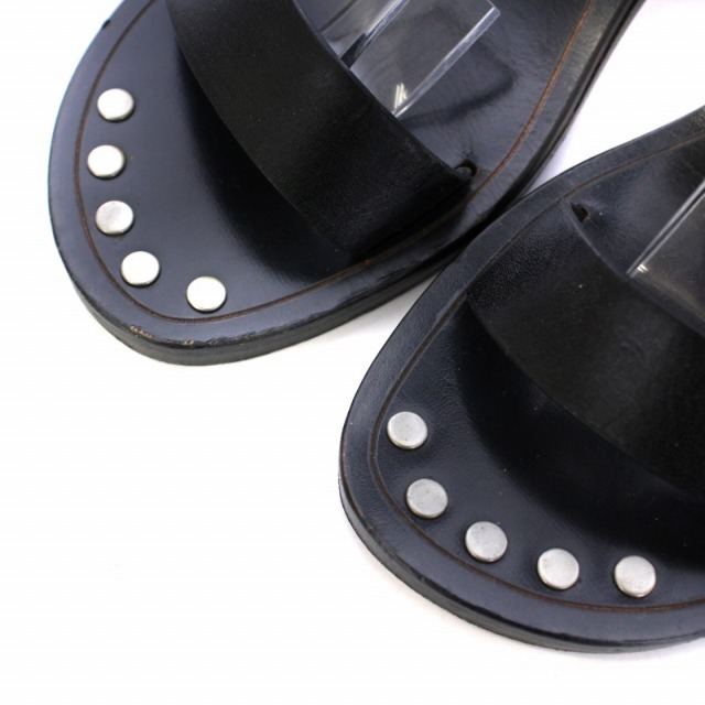 Isabel Marant(イザベルマラン)のイザベルマラン サンダル チャンキーヒール ストラップ レザー 22cm 黒 レディースの靴/シューズ(サンダル)の商品写真