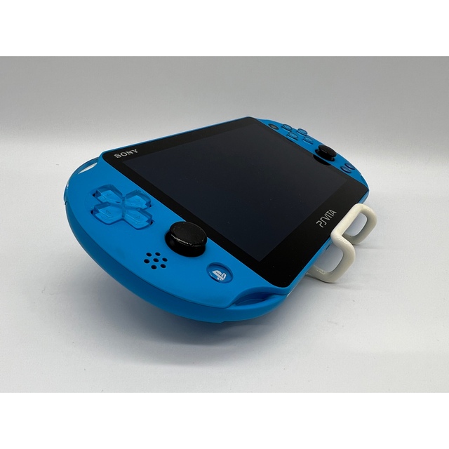 PlayStation Vita(プレイステーションヴィータ)の【液晶美品・完品】PS Vita PCH-2000 アクアブルー 本体 SONY エンタメ/ホビーのゲームソフト/ゲーム機本体(携帯用ゲーム機本体)の商品写真