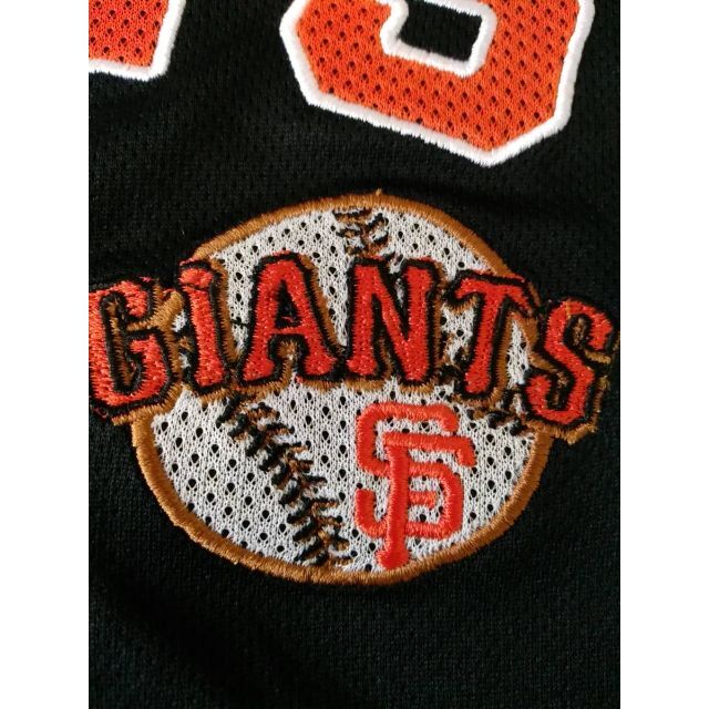 MLB サンフランシスコ・ジャイアンツ ベースボールシャツ 実寸XS程度 *