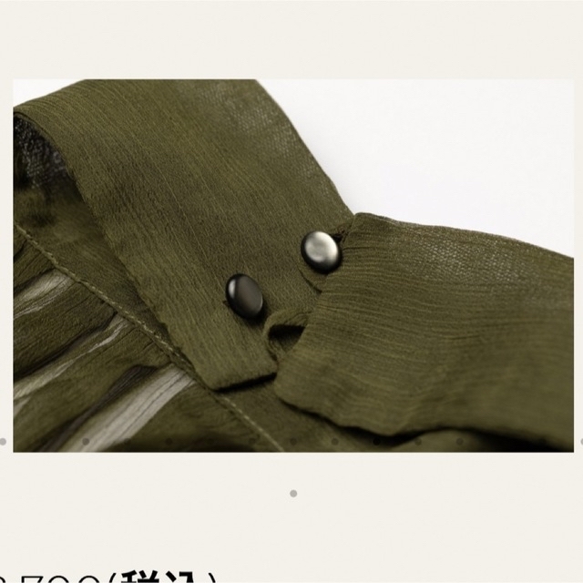 pinue ピヌエ シフォンドレス(オリーブグリーン)の通販 by pinue ピヌエ シフォンドレス(オリーブグリーン)の通販 by