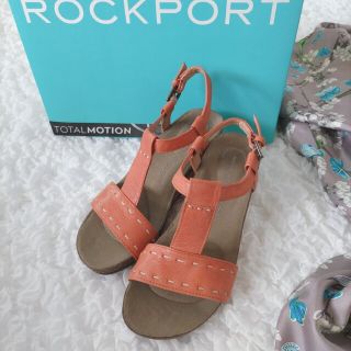 ロックポート(ROCKPORT)の◆ロックポート◆  テラコッタ サンダル  オレンジ  ストラップ  22.5(サンダル)