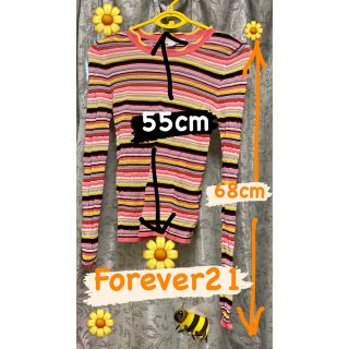 フォーエバートゥエンティーワン(FOREVER 21)の🌸🍡🐝Forever21トップスXSサイズ🌸🍡🐝(カットソー(半袖/袖なし))