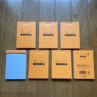 【値下】【新品】RHODIA ロディア　N°12 7冊 ブロック メモ帳(ノート/メモ帳/ふせん)