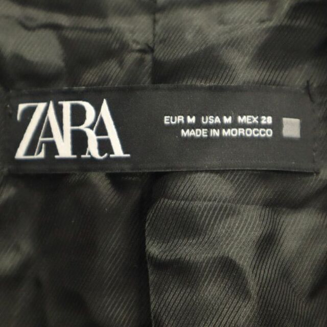 ZARA(ザラ)のザラ ペイズリー柄 ダブル テーラードジャケット M ブラック系 ZARA レディース 【中古】  【230420】 レディースのジャケット/アウター(ロングコート)の商品写真