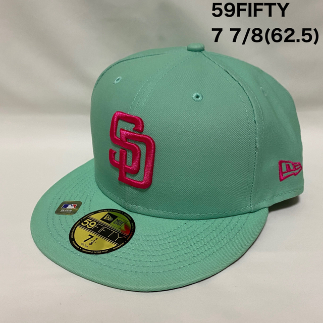 海外限定　NEWERA　SD　パドレス　キャップ　シティコネクト　7 7/8帽子