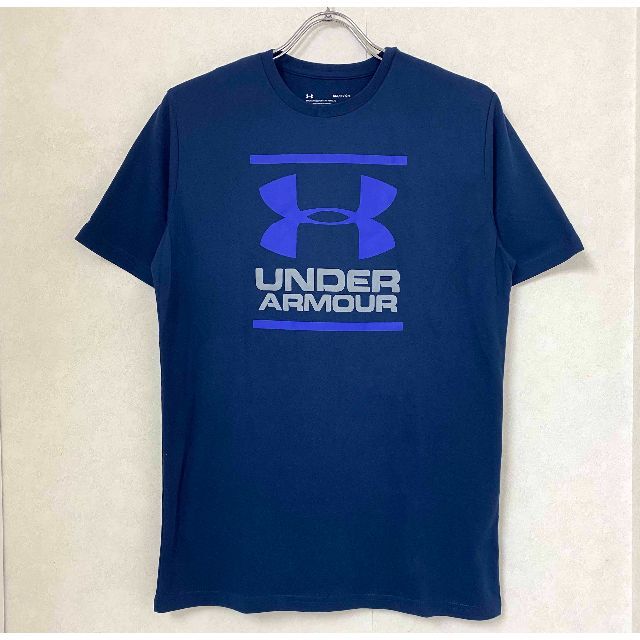 UNDER ARMOUR(アンダーアーマー)の新品 M ★ アンダーアーマー メンズ 半袖 ロゴ Tシャツ ネイビー US-S メンズのトップス(Tシャツ/カットソー(半袖/袖なし))の商品写真