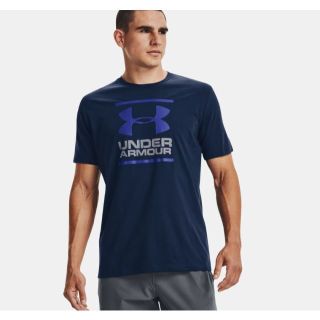 アンダーアーマー(UNDER ARMOUR)の新品 M ★ アンダーアーマー メンズ 半袖 ロゴ Tシャツ ネイビー US-S(Tシャツ/カットソー(半袖/袖なし))