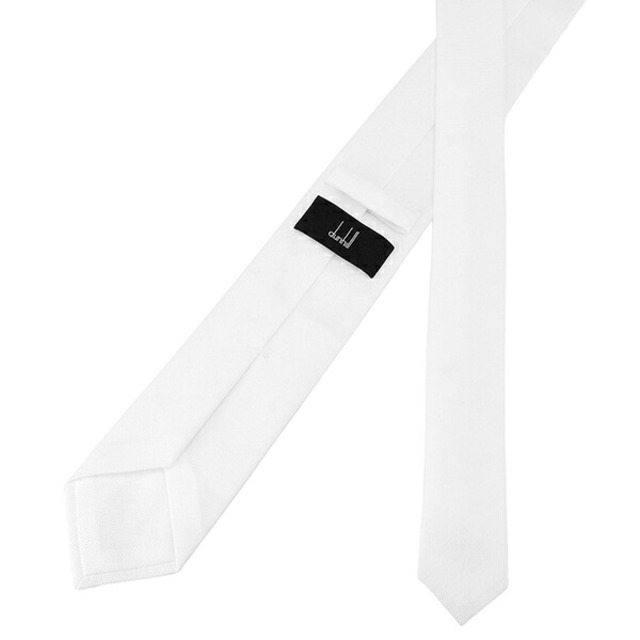 新品 ダンヒル dunhill ネクタイ ジャージーピケ ホワイト