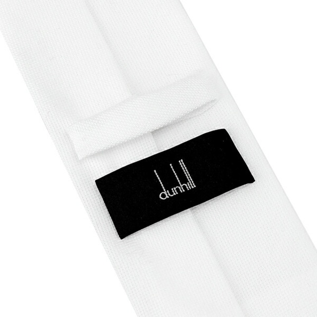 新品 ダンヒル dunhill ネクタイ ジャージーピケ ホワイト