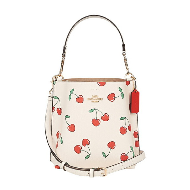 新品 コーチ COACH ショルダーバッグ MOLLIE BUCKET 22 チョーク マルチ