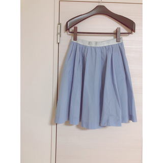 ランバンオンブルー(LANVIN en Bleu)のフレアスカート(ひざ丈スカート)