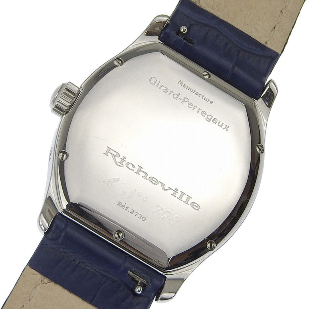 other(アザー)のジラール・ペルゴ GIRARD PERREGAUX リシュビル メンズ 自動巻き 腕時計 スモールセコンド SS/革 ネイビー文字盤 中古 新入荷 OW0401 メンズの時計(腕時計(アナログ))の商品写真