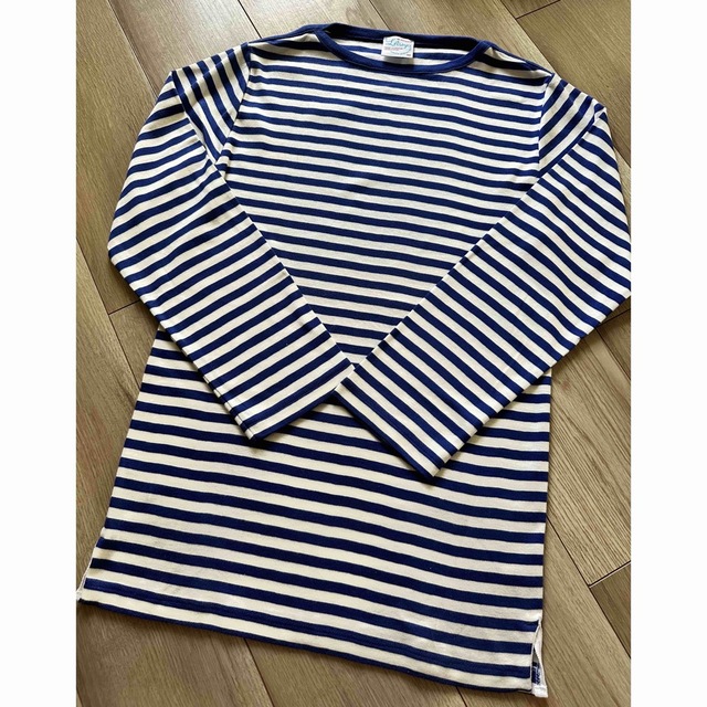 Letroyes(ルトロワ)のルトロワ  七分袖　カットソー　ブルー×ホワイト　M メンズのトップス(Tシャツ/カットソー(七分/長袖))の商品写真