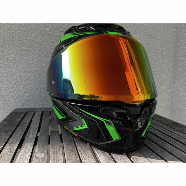 SHOEI  Z-8 BLACK/GREEN Lサイズ 59cmバイク