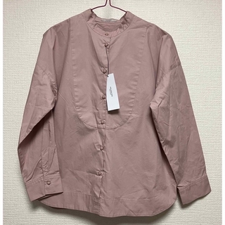 プードゥドゥ(POU DOU DOU)のシャツ　長袖　ピンク色&クリーム色(シャツ/ブラウス(長袖/七分))